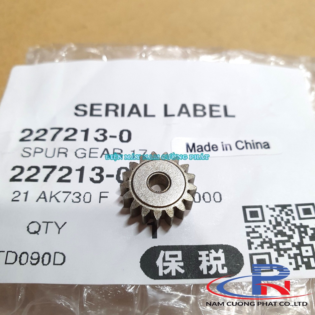 Nhông nhỏ máy vặn vít Makita TD090D TD110D TD0100 TD0101 227213-0