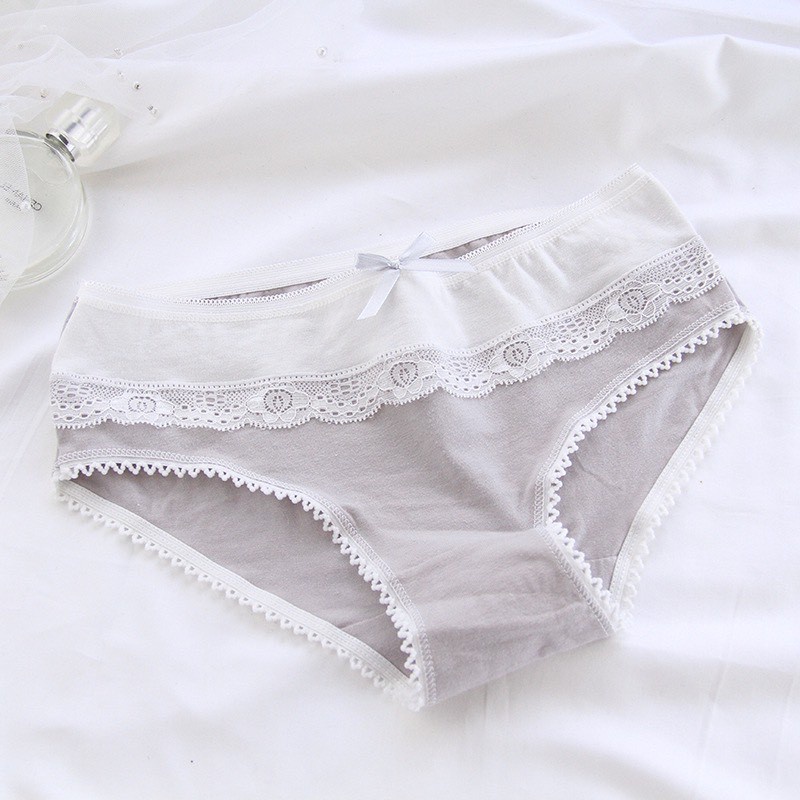 Quần Lót Nữ - Quần Lót Nữ Cotton tông xám 100% kháng khuẩn thoáng mát gợi cảm DAN STORE MÃ XAM5