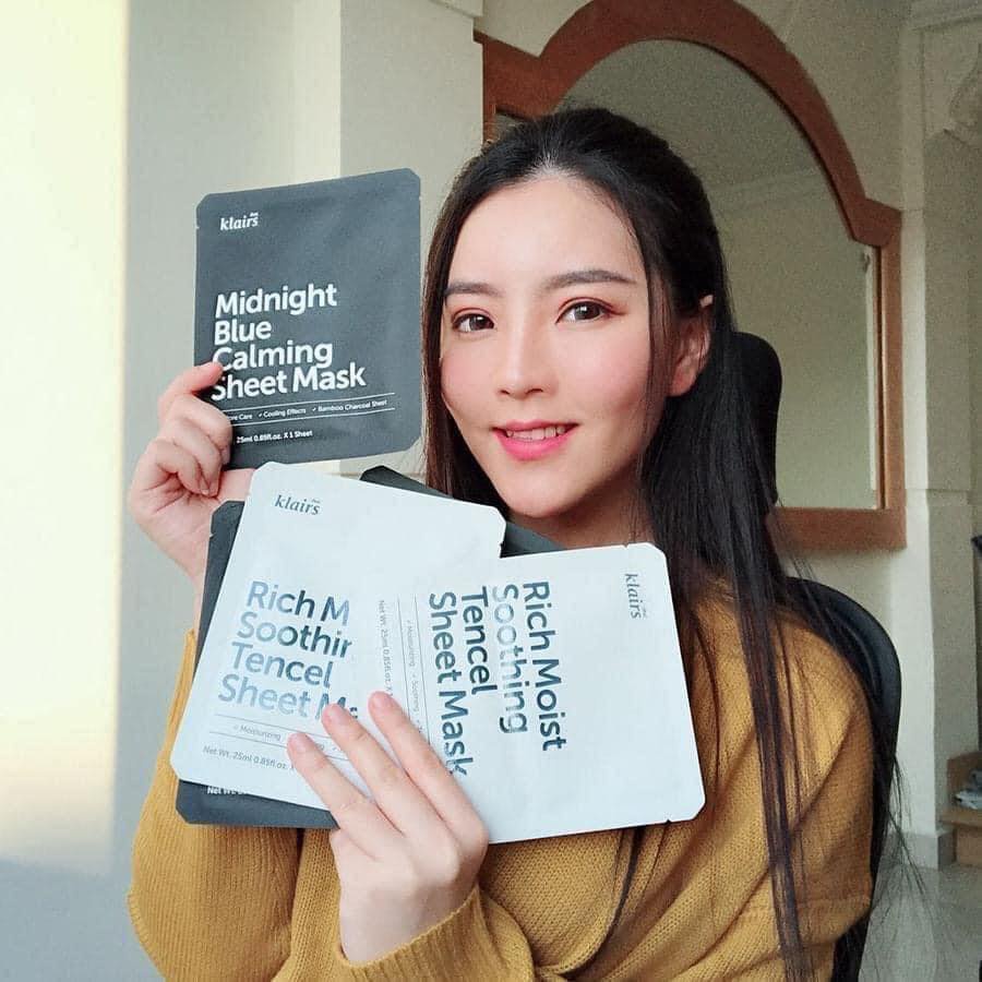 Mặt Nạ Giấy Cấp Ẩm - Dịu Da KLAIRS Midnight Calming/Rich Moist Soothing