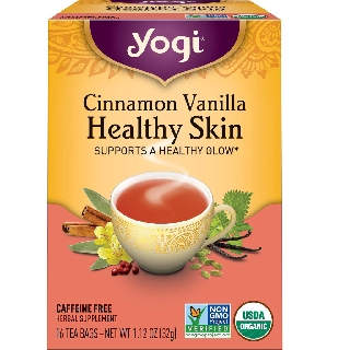 Trà Hữu Cơ Yogi Cinnamon Vanilla Healthy Skin, Giúp Da Khoẻ Mạnh, 16 tea bags