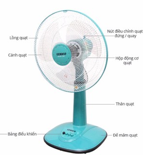 Quạt lửng Senko L1638- Giao màu ngẫu nhiên