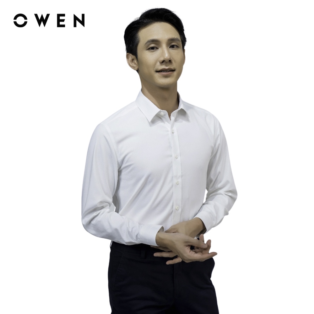 OWEN - Áo sơ mi dài tay Regular Fit màu trắng - AR23965D1