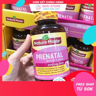 [CHÍNH HÃNG] VITAMIN TỔNG HỢP CHO BÀ BẦU Prenatal Multi DHA 150 viên (Date mới nhất) - Xuất xứ Mỹ