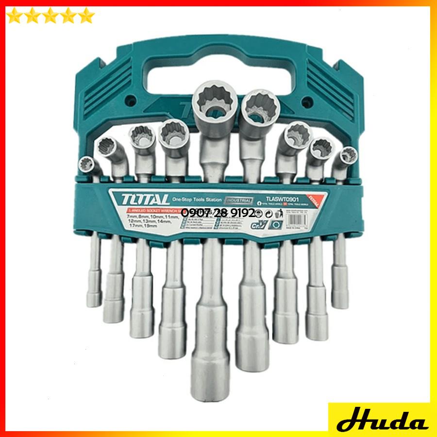 Bộ 6-9 chìa vặn góc L 7-19mm đa năng Total Ingco Bộ điếu chữ L  chìa vặn thép Cr-V chắc chắn 1234