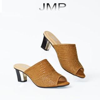 Dép Nữ Cao Gót Đính Hạt - JMP - Phong Cách Trẻ Trung Cao 5cm - DE42