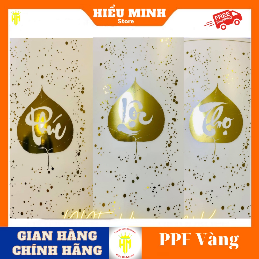 Miếng dán PPF mạ vàng 24k full viền cho ip ,skin 3 lớp chống xước, ip 11promax, 12promax, 13 promax