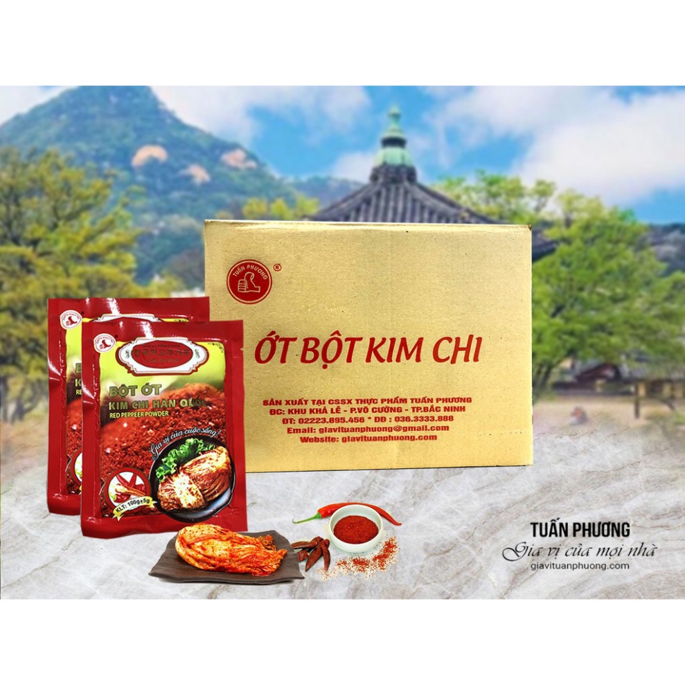 Bột ớt/ Ớt Bột Kim Chi Hàn Quốc 100 Gam ( Gói )