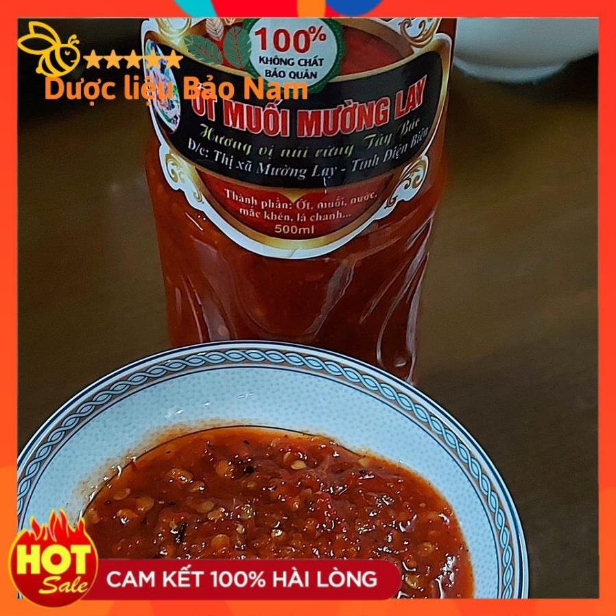 Tương ớt Mường Khương loại đặc biệt 500ml siêu cay nguyên chất, dùng chấm thịt luộc thịt nướng siêu ngon