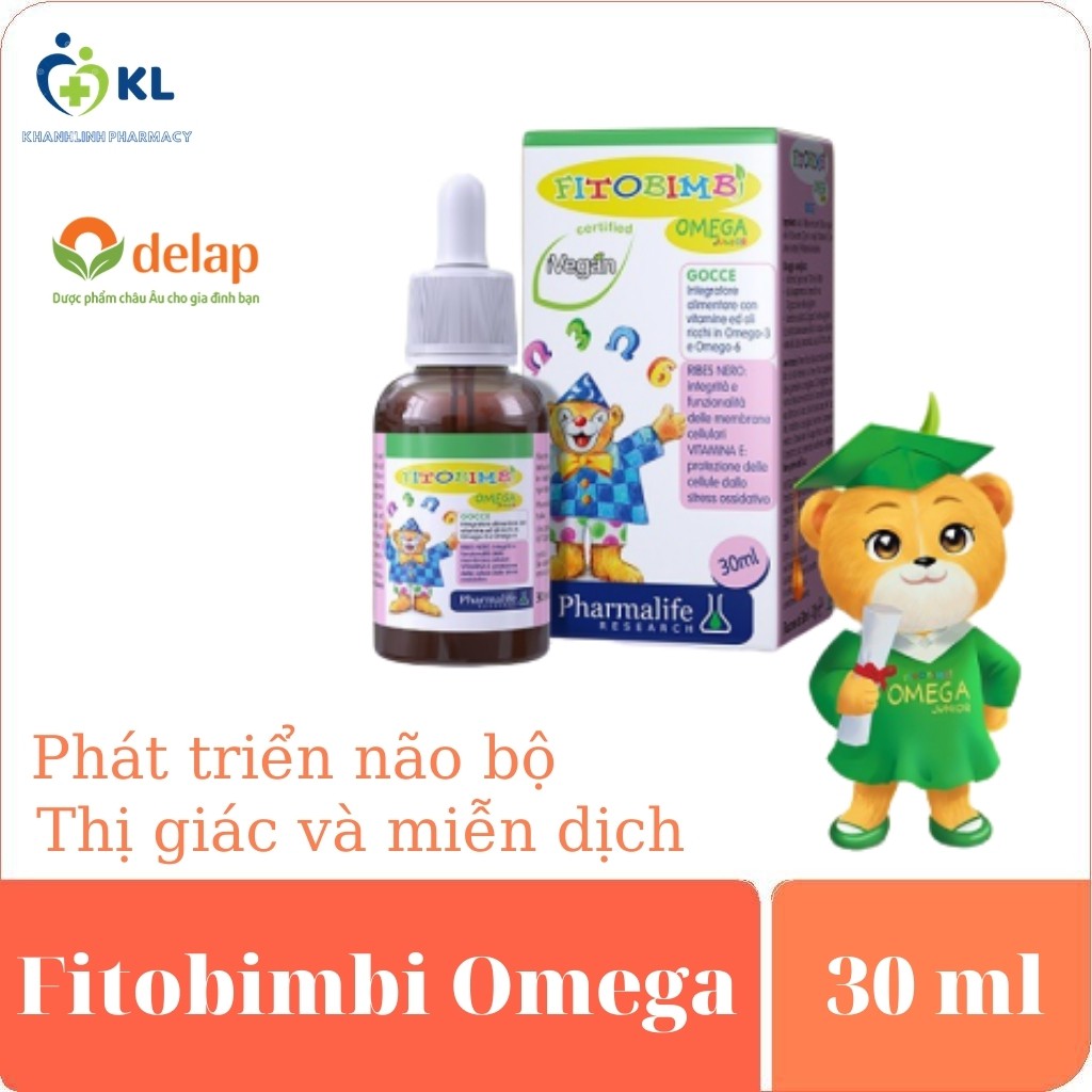Omega Junior- Giúp bé phát triển não bộ, tốt cho mắt và tăng cường miễn dịch , sản phẩm của Fitobimbi