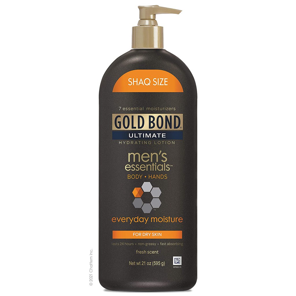Dưỡng thể cho tay &amp; toàn thân dành cho nam Gold Bond Men's Everyday Essentials Lotion 595g (Mỹ)