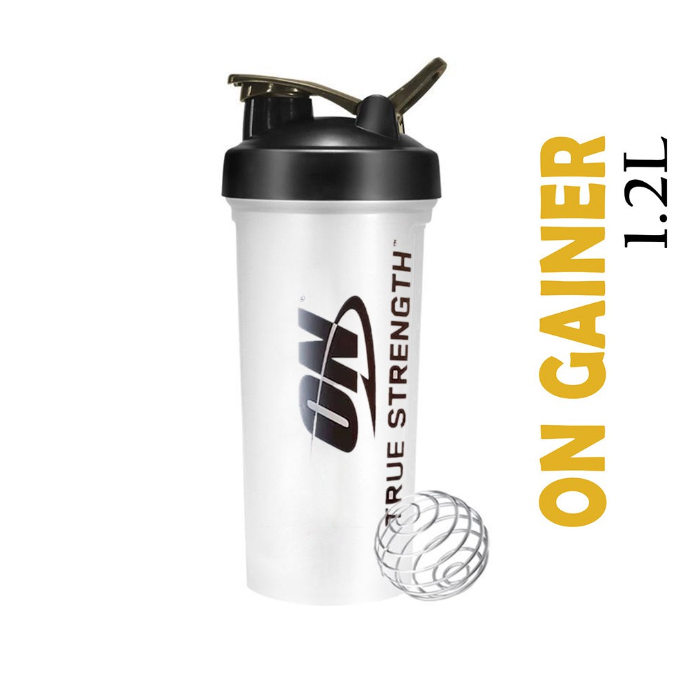 Bình Lắc Tập Gym ⚡FREE SHIP⚡ Bình Nước Thể thao cỡ lớn Optimun Nitrition 1l2 Bpa free