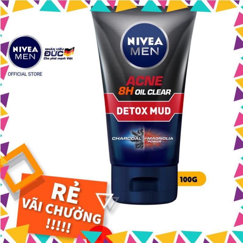 Sữa rửa mặt bùn khoáng Nivea Men kiểm soát nhờn & ngừa mụn (100g) - 83940