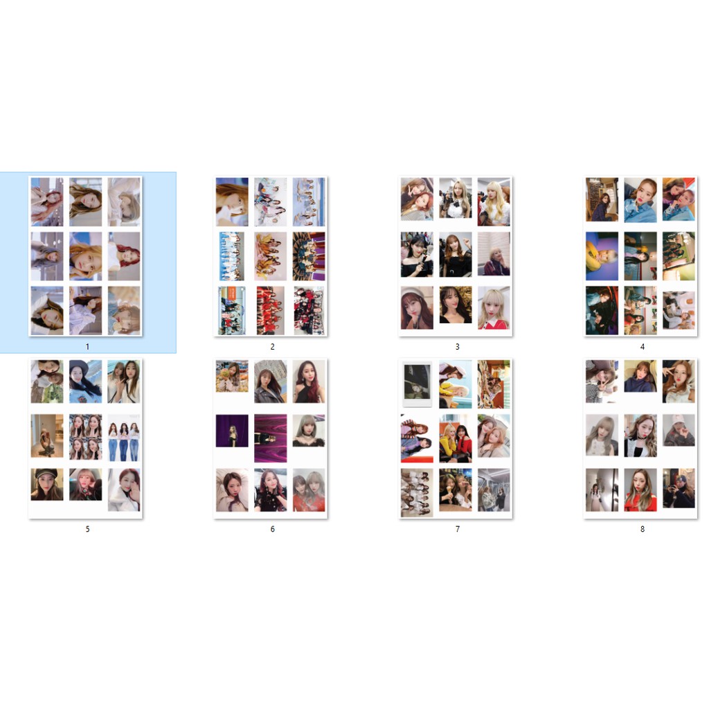 LOMO CARD 72 ảnh WJSN - WJ STAY + update Twitter