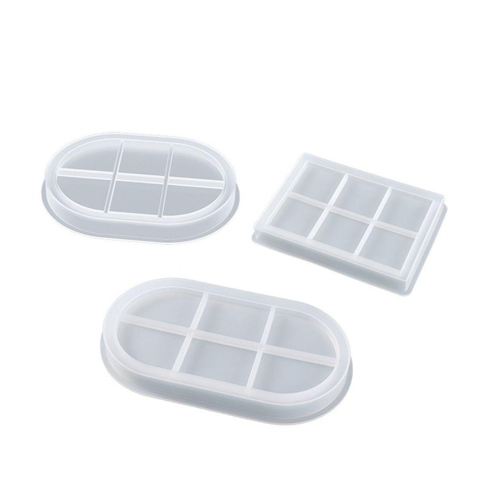 BORAG Khuôn Silicone Hình Oval Làm Giá Đỡ Sắp Xếp Gọn Gàng Tiện Dụng