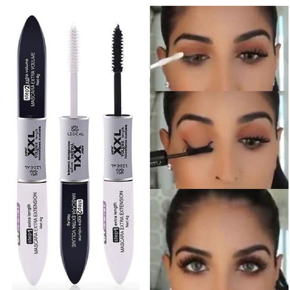Mascara Kháng Nước Chuốt Dài Mi Thiết Kế Hai Đầu Không Nhòe Tiện Dụng
