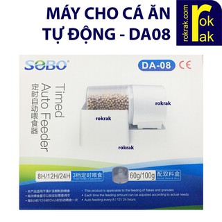Máy cho cá ăn tự động Sobo DA08 chạy pin AA (lưu ý lắp đúng chiều pin)