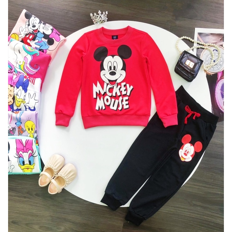 ❤️ Bộ nỉ da cá bé gái dày dặn form to 15-39kg