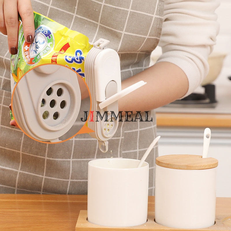 Nắp Kẹp Miệng Túi Bảo Quản Thực Phẩm, Kẹp Miệng Túi, Kẹp Niêm Phong Có Nắp Mở Rót  Đa Năng