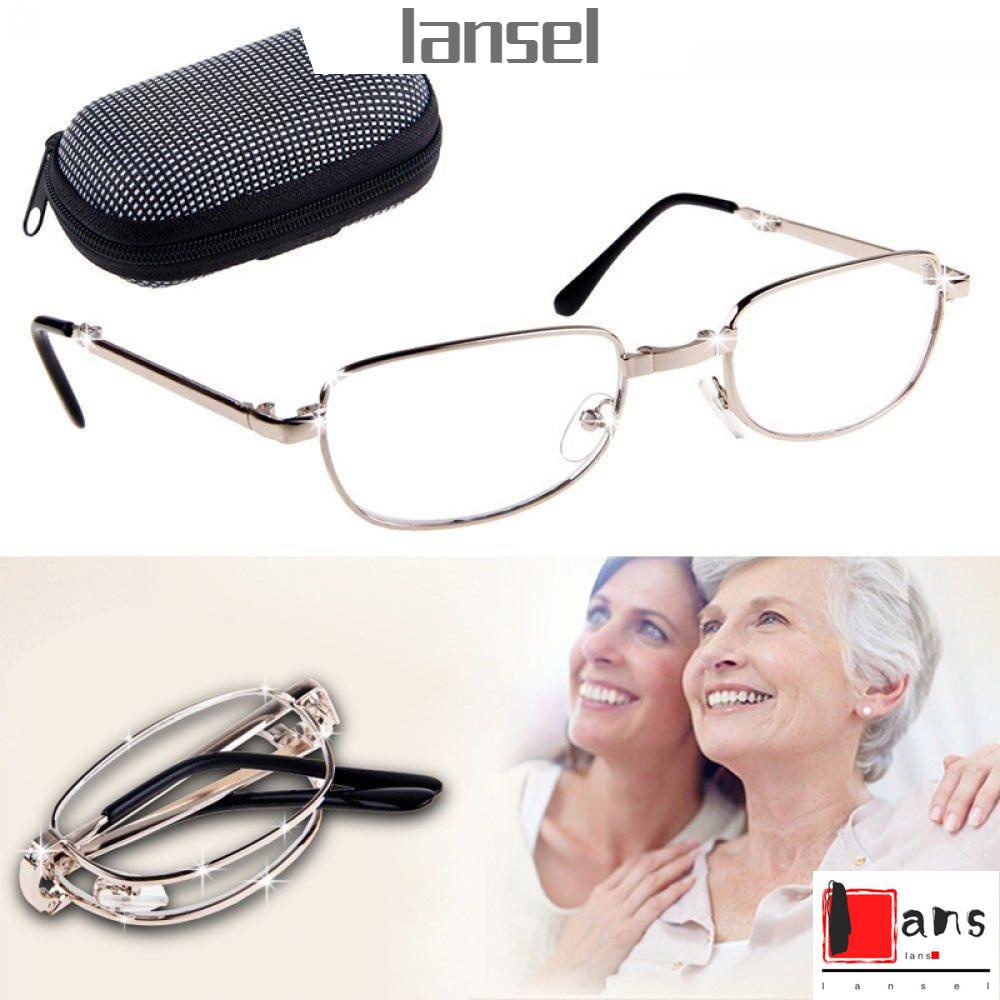 Kính Đọc Sách Có Thể Gấp Gọn Bằng Kim Loại Màu Bạc Thời Trang +1/ +1.5/ +2 /+2.5/ +3