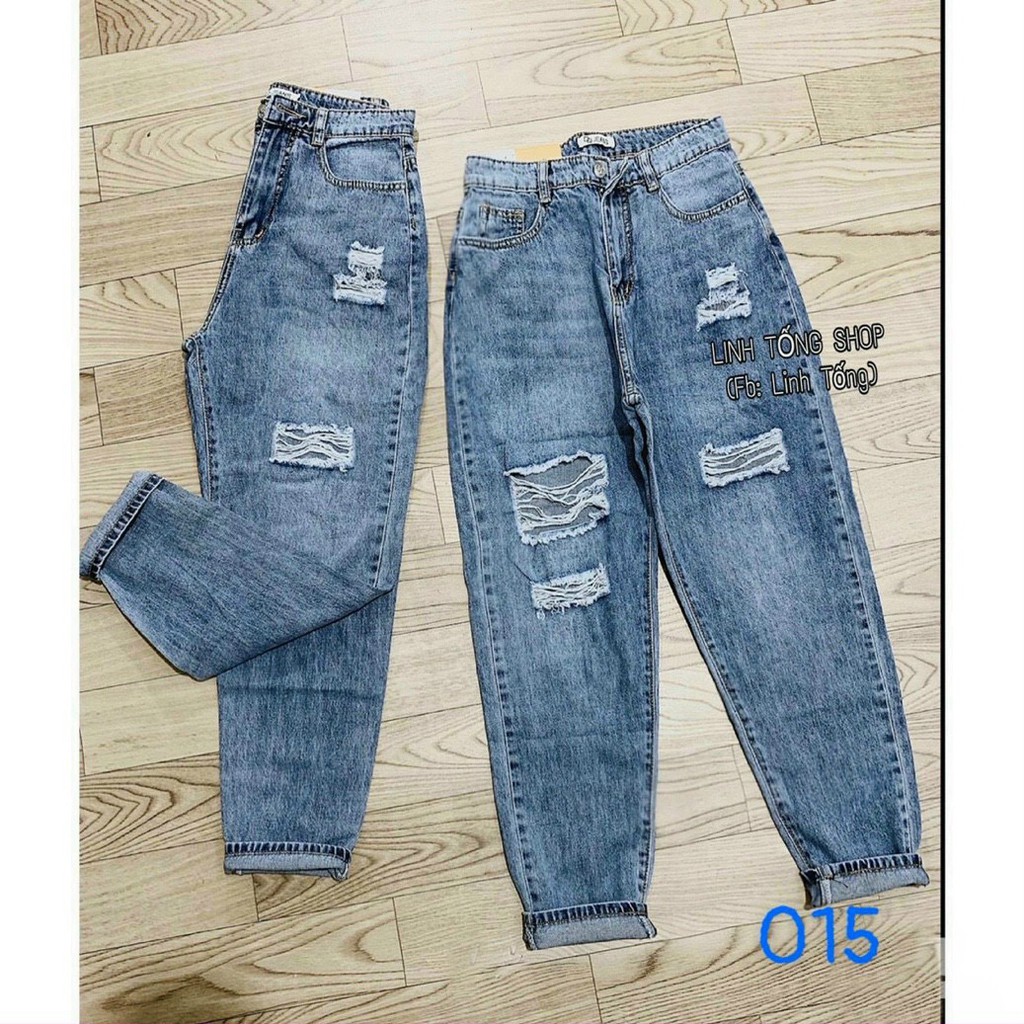 Quần baggy jeans nữ Lady Fashion form rộng phối lưng kiểu siêu xinh 💖FREESHIP💖  Quần nữ 9 tấc chất bò cao cấp - BG420