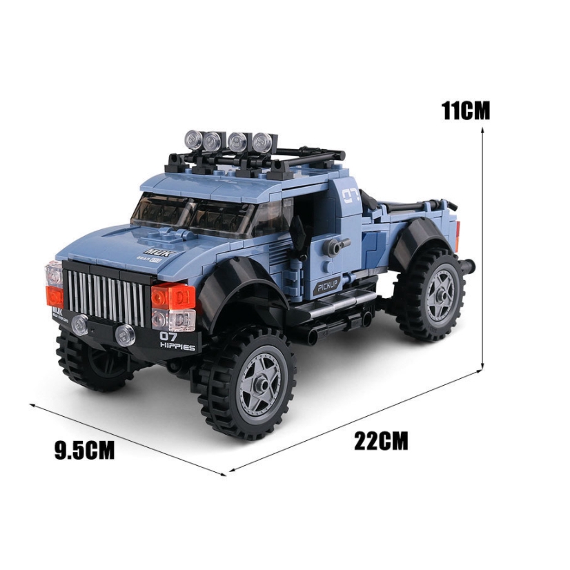 Star Fort XB03032 Xe bán tải Ford Raptor Xe địa hình lắp ráp Khối xây dựng Mô hình đồ chơi Boy Tương thích với LEGO