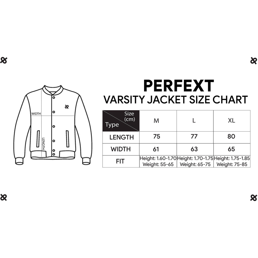 Áo khoác Perfext Varsity Jacket Nhung Tăm Lót Dù, Hoạ Tiết Thêu