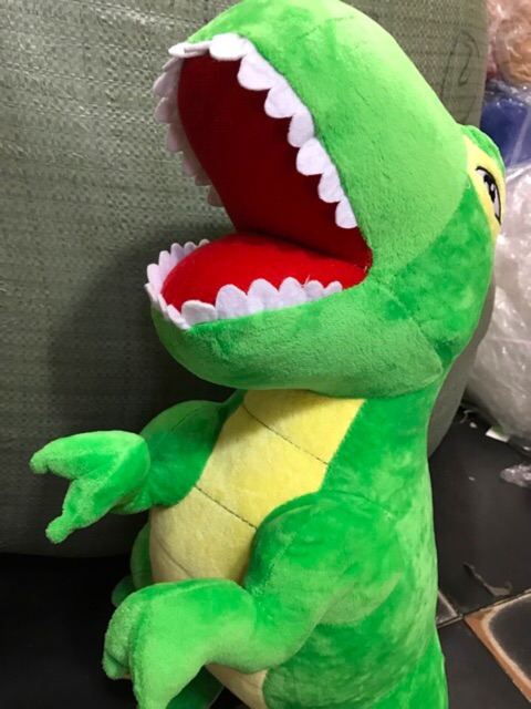 KHỦNG LONG NGỒi ảnh thật ,Lông Nhung Mềm Mịn,Gòn Trắng,Hàng Có Sẵn MỚI