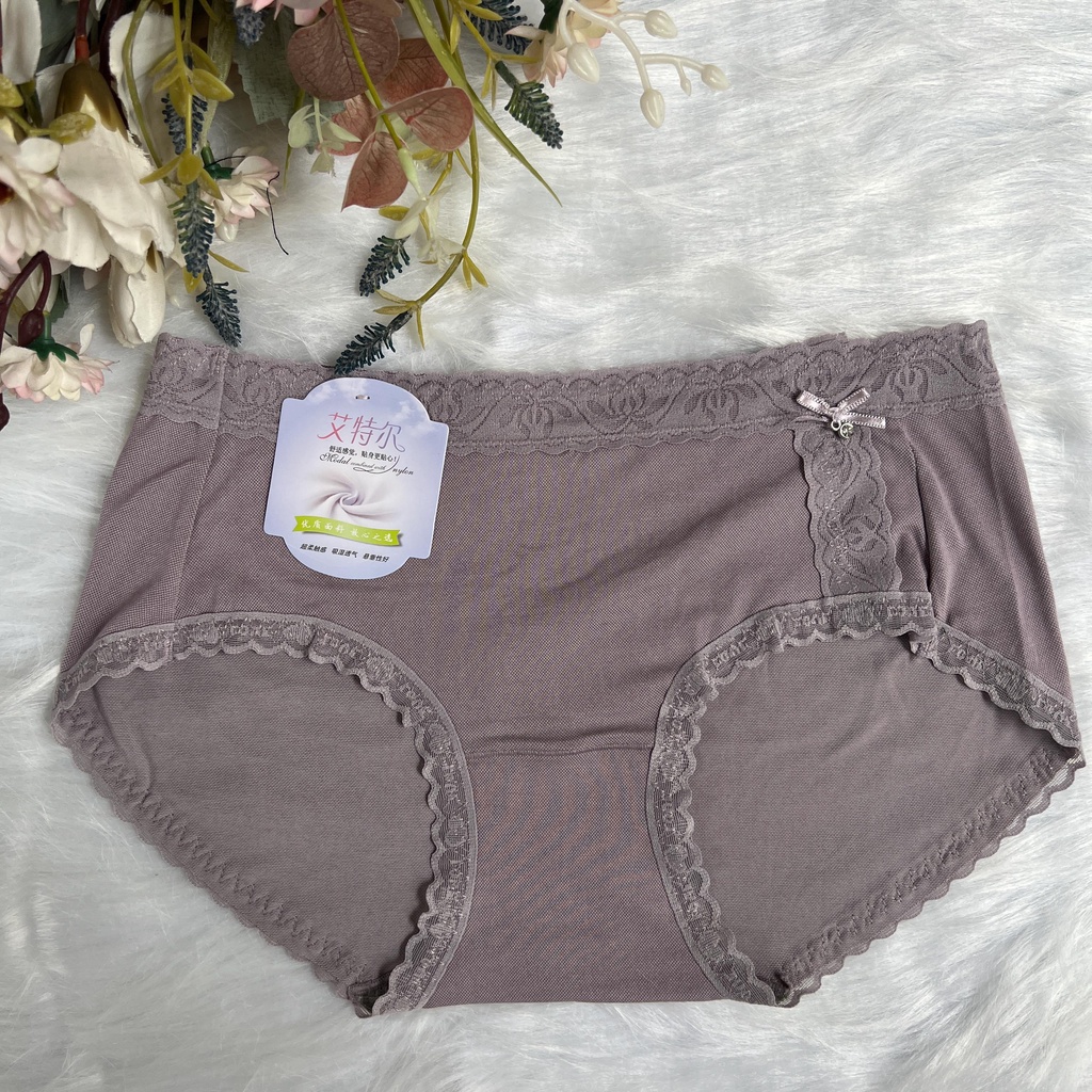 Quần lót nữ cotton viền ren cao cấp mềm mịn co giãn tốt