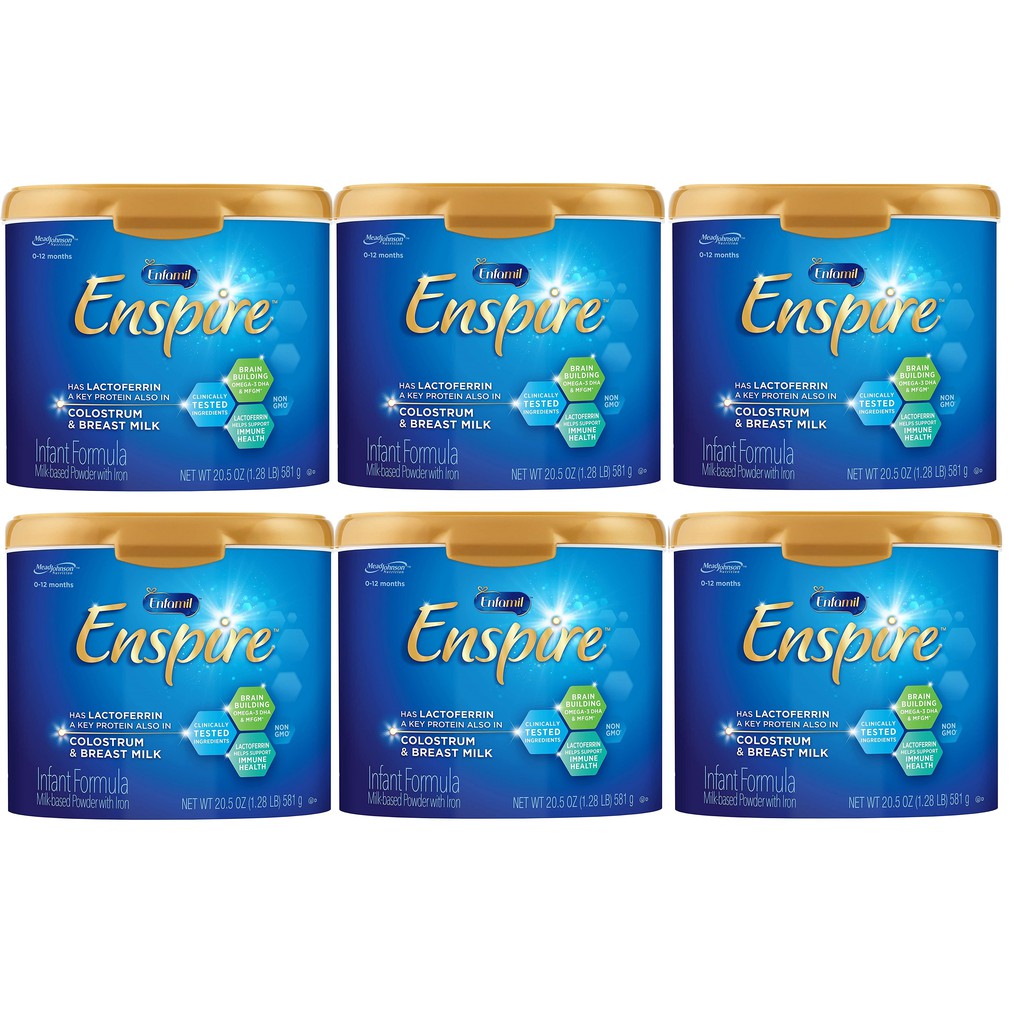 Combo 6 hộp sữa Enfamil Enspire 581 gram - hàng Mỹ