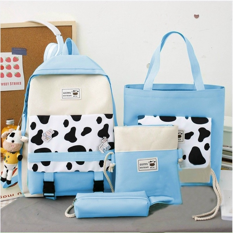 Set balo 4 món bò sữa