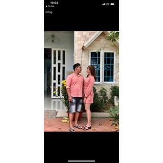 Áo váy sơ mi đôi, đồ đôi ( kèm hình thật và feedback khách)