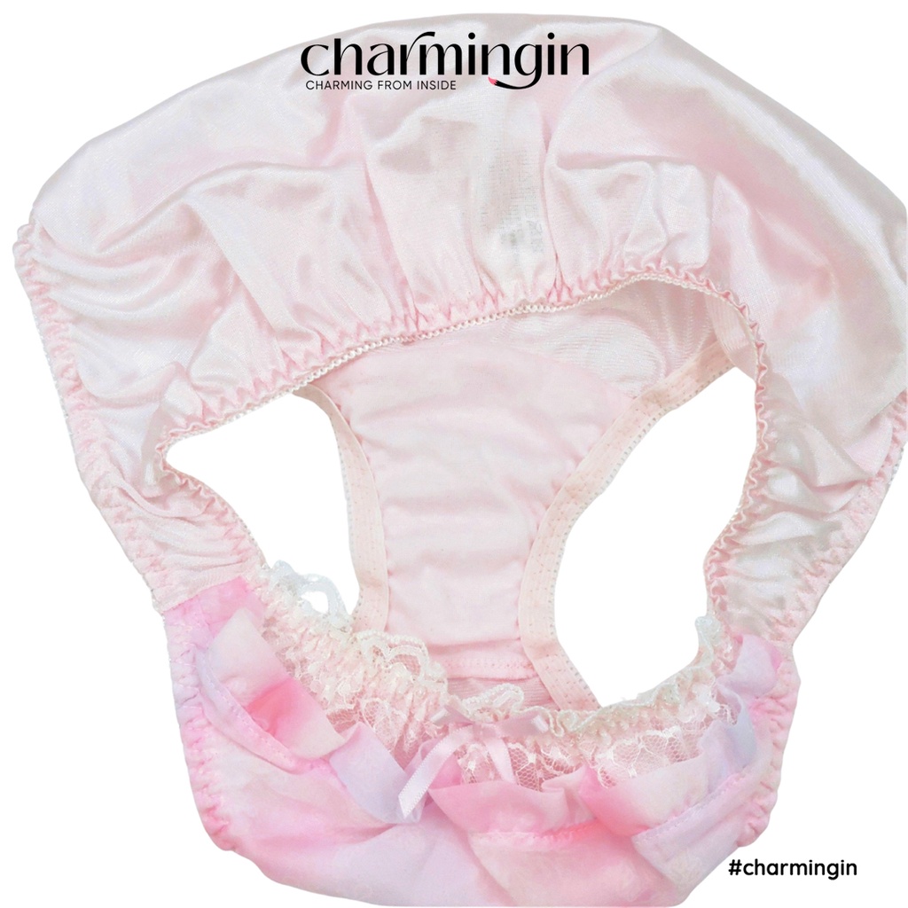 Quần lót dệt kim cao cấp siêu mềm mịn phối voan và ren nơ dễ thương size M, L, LL, 3L, 7L - QLDK0124