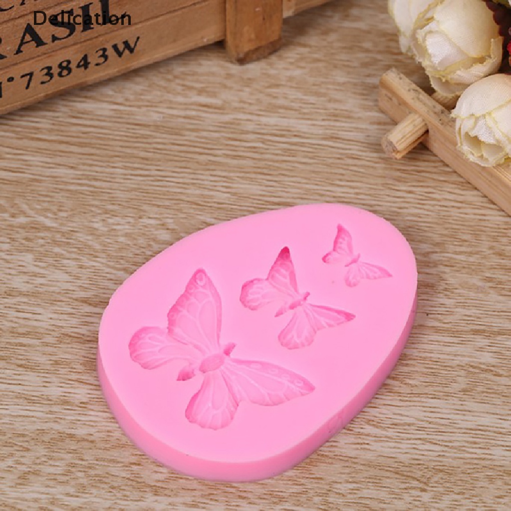 Khuôn Làm Bánh Chất Liệu silicone Tự Làm Hình Bướm 3d