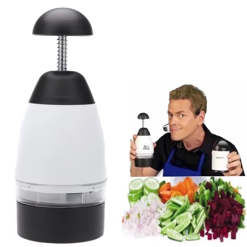 Dụng Cụ Băm Tỏi Ớt Rau Củ Quả Bằng Tay Slap Chop Tiện Ích Cho Nhà Bếp