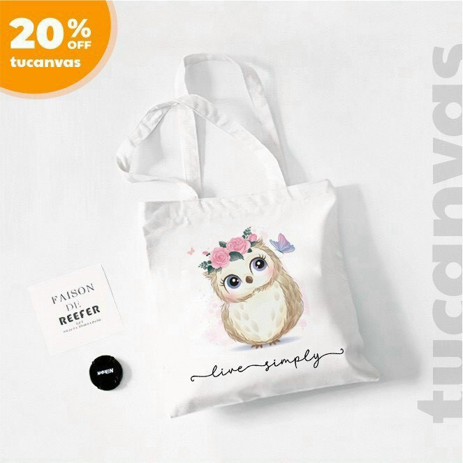 Túi tote canvas vải mềm kiểu mới in hình mèo kute