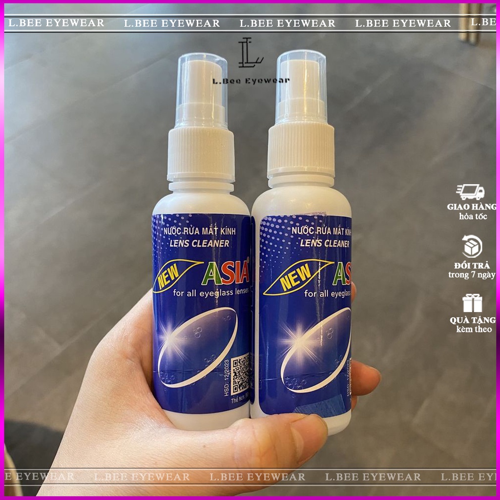 Lọ nước rửa kính mắt chuyên dụng L.BEE EYEWEAR, nước lau mắt kính thế hệ mới