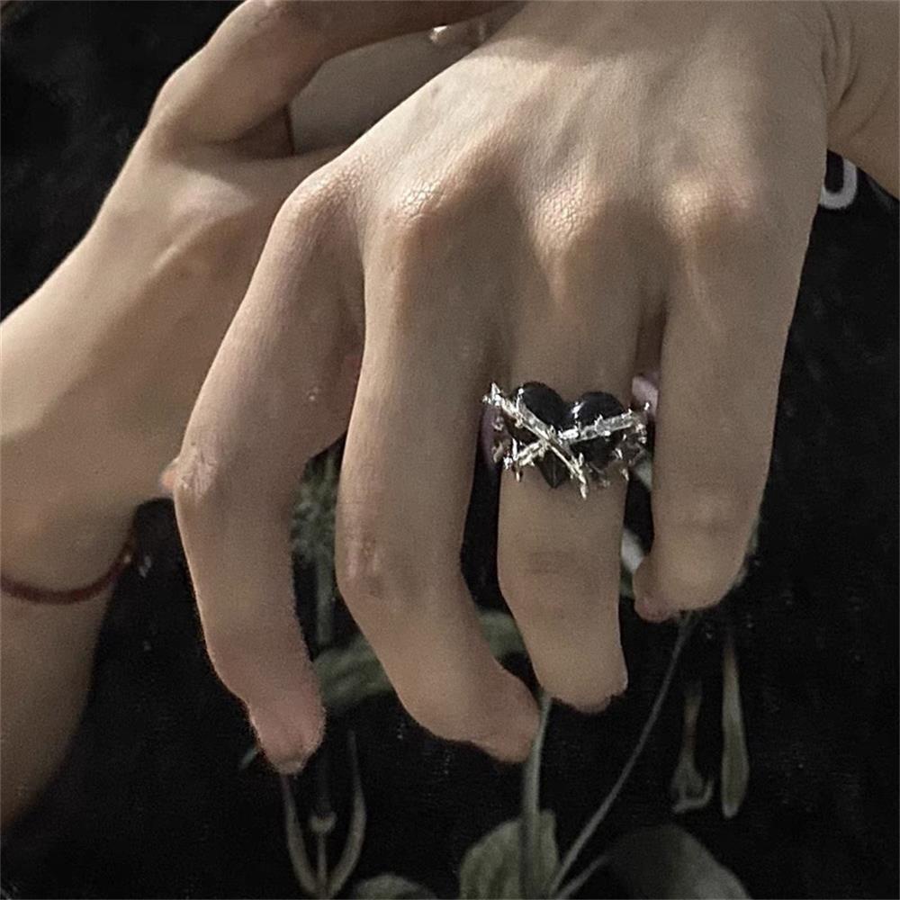 MAG Nhẫn Hở Hợp Kim Hình Thorns Phong Cách Gothic