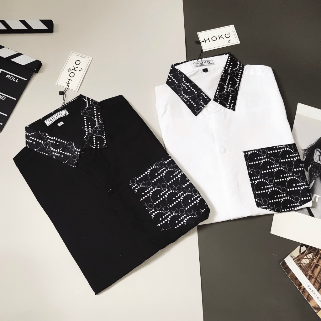 Áo Sơ Mi Nam Ngắn Tay Phối Cổ Có Túi Ngực Thời Trang Chất Kate Lụa Mịn Mát Đủ Size Chuẩn Form Mặc Đẹp Trẻ Trung NEW UNIS