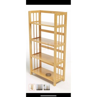 kệ gỗ, kệ sách, giá gỗ 4 tầng 50cm