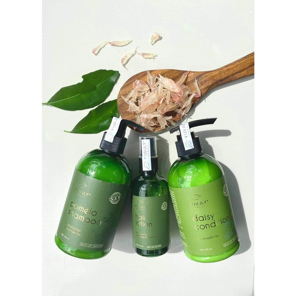 [CHÍNH HÃNG] bộ combo vijully xịt gội xả 3 chai không vỏ sale giá gốc