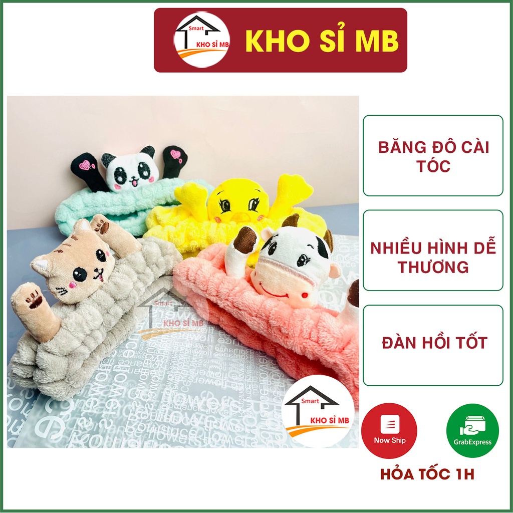 Băng đô cài tóc dễ thương cho nam nữ, cho bé dùng khi rửa mặt kho sỉ mb