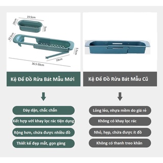 Kệ Để Đồ Rửa Bát, Giá Để Đồ Rửa Bát, Rửa Chén Kèm Khay Lọc Rác Thông Minh [Mẫu Mới - Có Khay Lọc Rác]