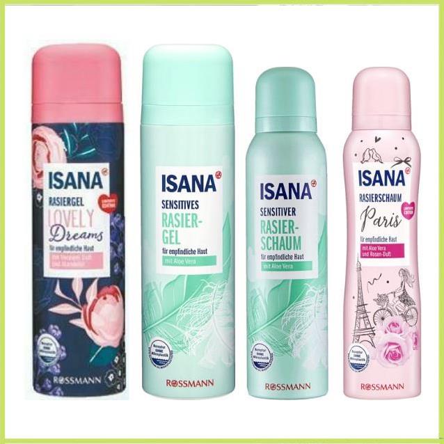 [Sale Off] Gel/Bọt cạo lông Isana Đức