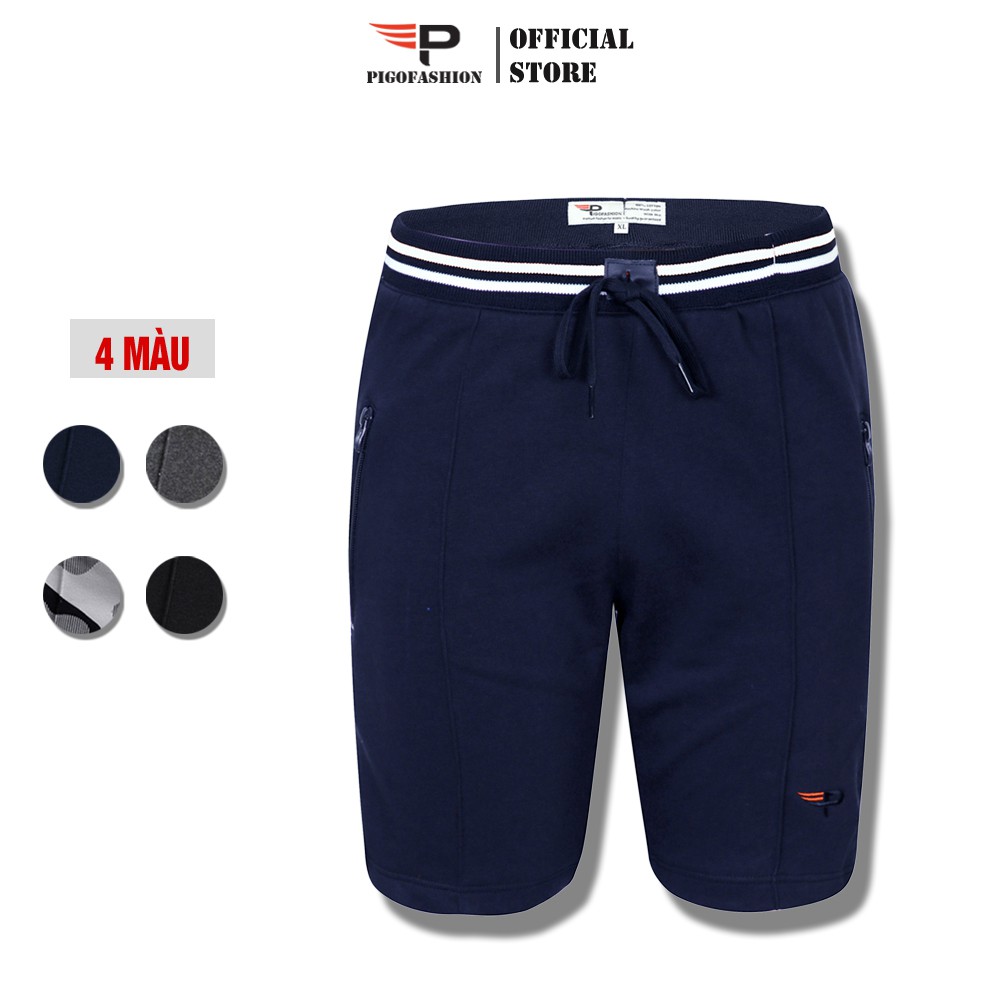 [Mã FAMALLT5 giảm 15% đơn 150K] Quần short thể thao nam túi khóa logo thêu cao cấp Pigofashion QTTN03 màu xanh đen | BigBuy360 - bigbuy360.vn