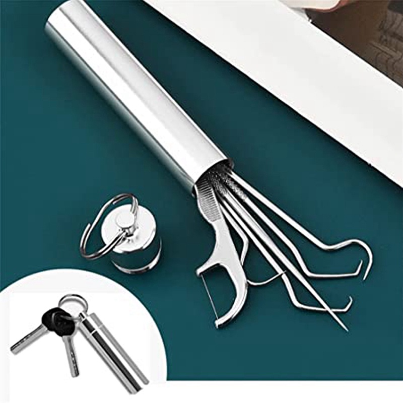 Bộ Dụng Cụ Vệ Sinh Răng Miệng Chuyên Dụng Bằng Inox 304