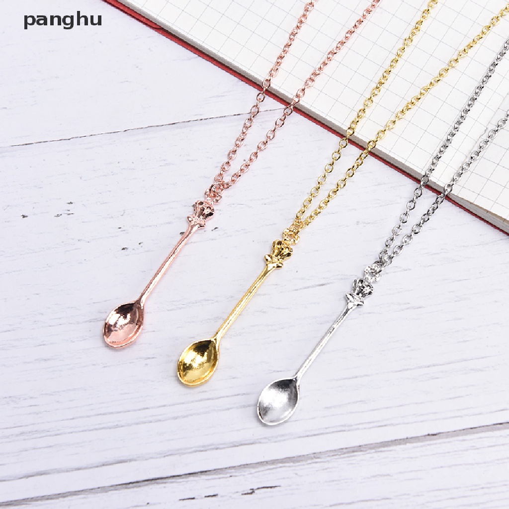 Vòng cổ Hợp Kim Mặt Hình Muỗng Trà Nhỏ Thời Trang Cho Nữ