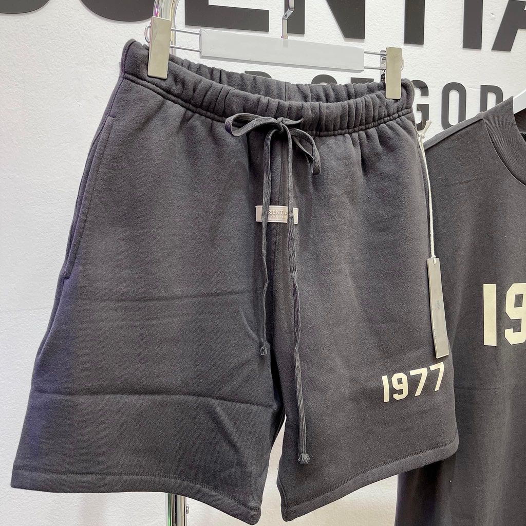 HÀNG BEST - Set Quần Áo FOG Fear Of God ESSENTIALS SS22 1977 Iron/Black
