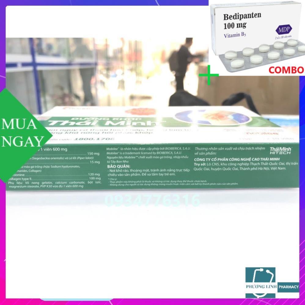 Combo Bedipanten 100mg +  DƯỠNG KHỚP THÁI MINH hộp 20 viên