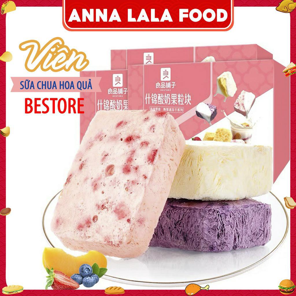 [không ngon hoàn hàng] Sữa chua khô, sữa chua sấy, Sữa Chua Hoa Quả Sấy Mix Vị 54g, đồ ăn vặt Bestore