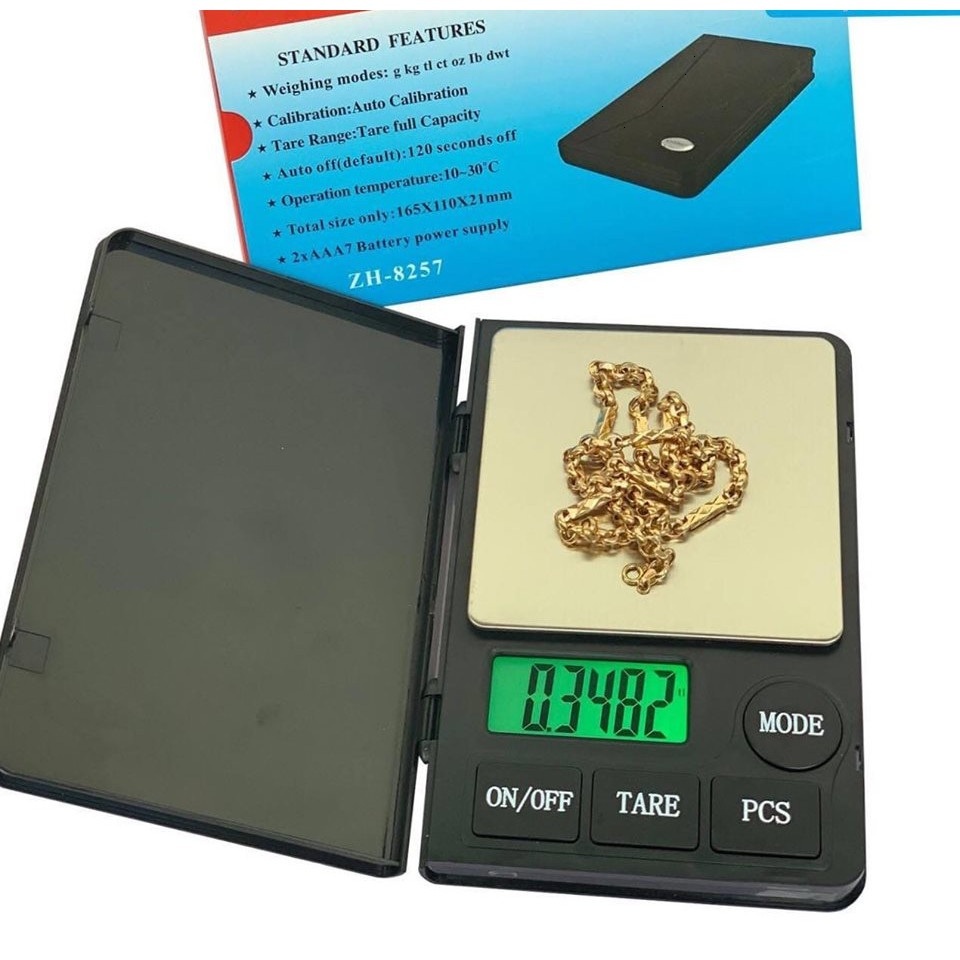 Cân điện tử mini bỏ túi Notebook, Cân 1000g, Độ Chia 0.01g, Kích thước kiểu dáng cuốn sổ tay, dễ dàn